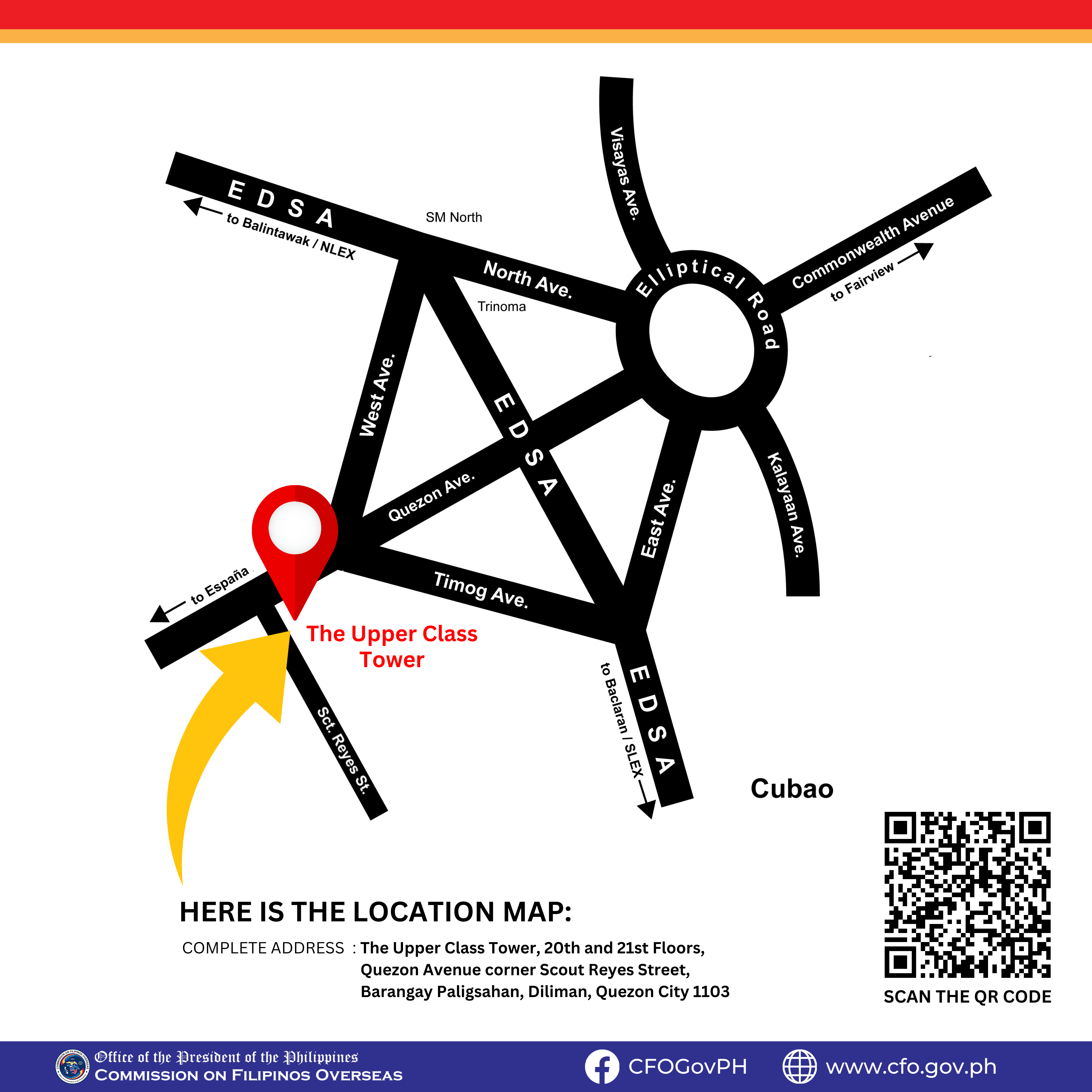 cfo location map